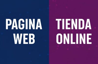 Pagina web vs Tienda online